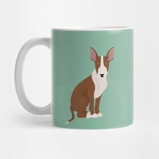 Bull Terrier Dog Sitting Mug